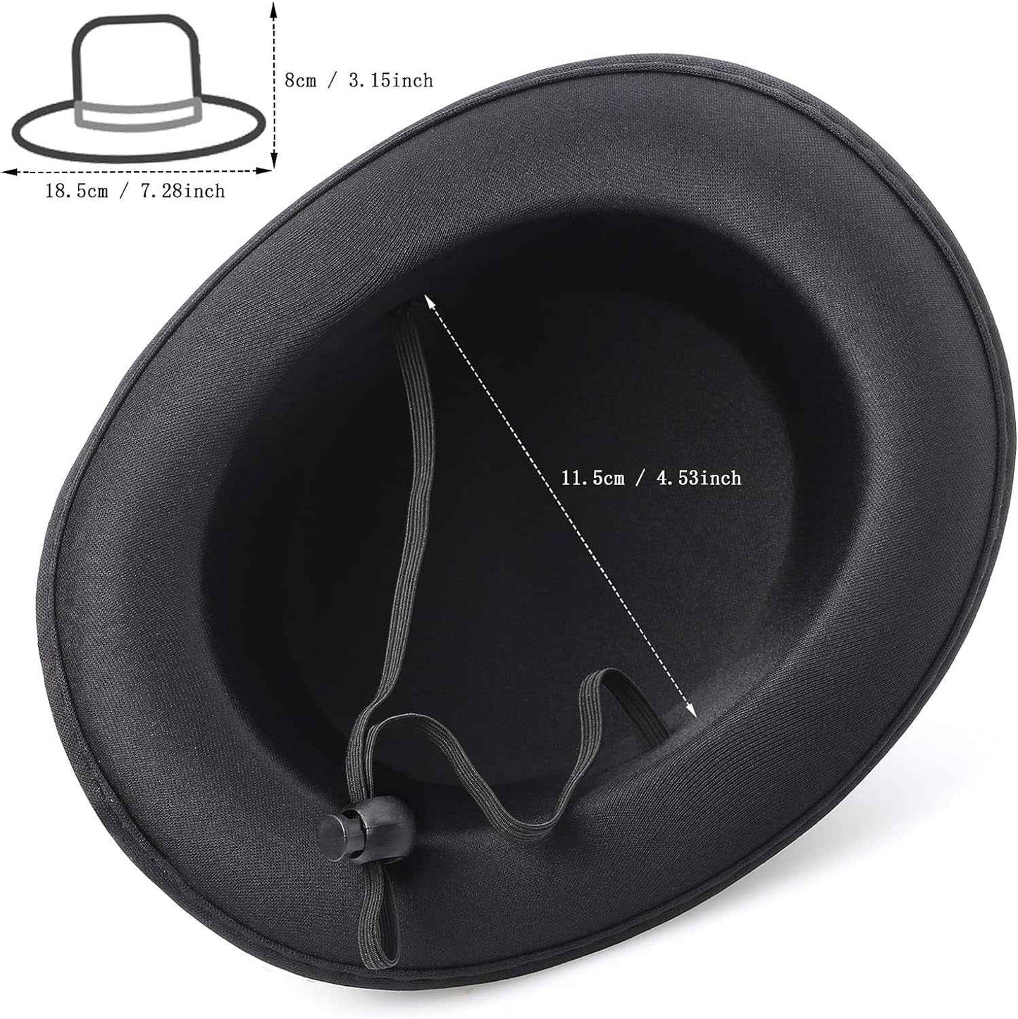 2 Pieces Pet Formal Accessories Set - Pet Top Hat with Pet Formal Necktie/Bowtie Birthday Party Gradation Halloween Costumes Accessories for Dog Cat (Black-B) One Size