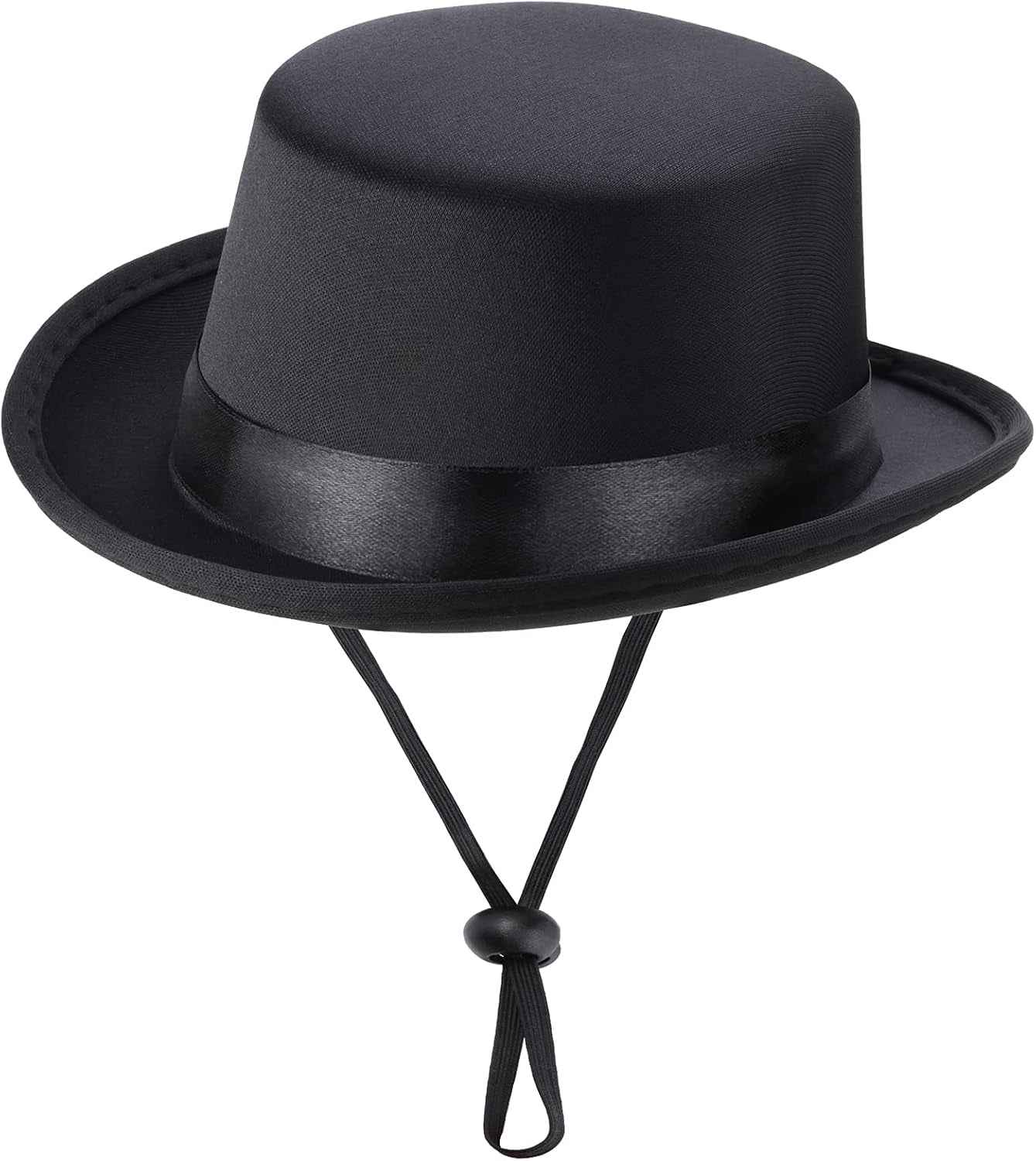 2 Pieces Pet Formal Accessories Set - Pet Top Hat with Pet Formal Necktie/Bowtie Birthday Party Gradation Halloween Costumes Accessories for Dog Cat (Black-B) One Size