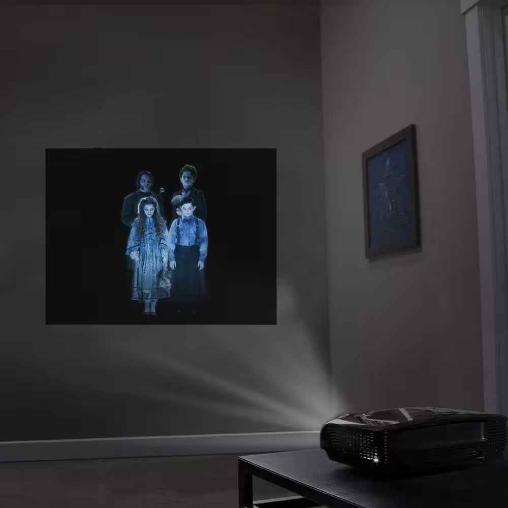 Spooky Halloween Hollusion Digital Decoration Kit Includes 8 Atmosfx Video Effects for Halloween 5.5 Ft. X 9 Ft. Screen - BINZAAR