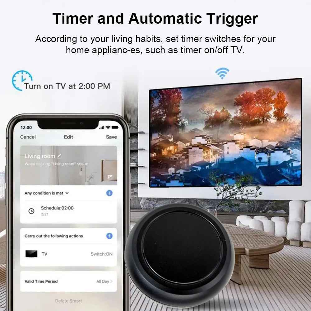 Tuya Wifi Smart IR Remote Controller Smart Home Infrared Universal Remote Blaster One for All Control AC TV DVD CD AUD SAT - BINZAAR