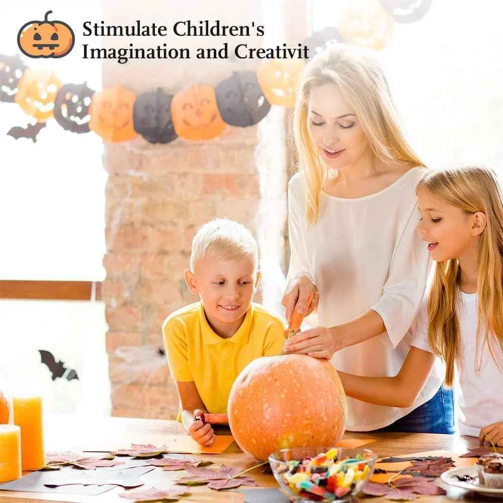 Pumpkin Carving Kit, Halloween Professional Pumpkin Cutting Supplies Tools with Carrying Bag, 10 Pcs - BINZAAR